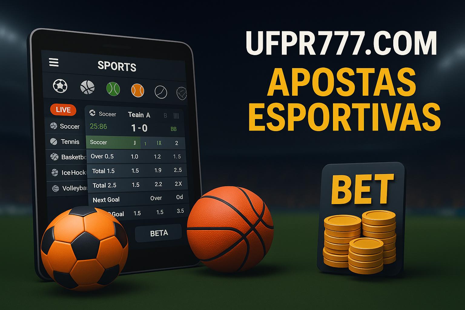 Aposte em apostas esportivas no cassino online UFPR777.COM